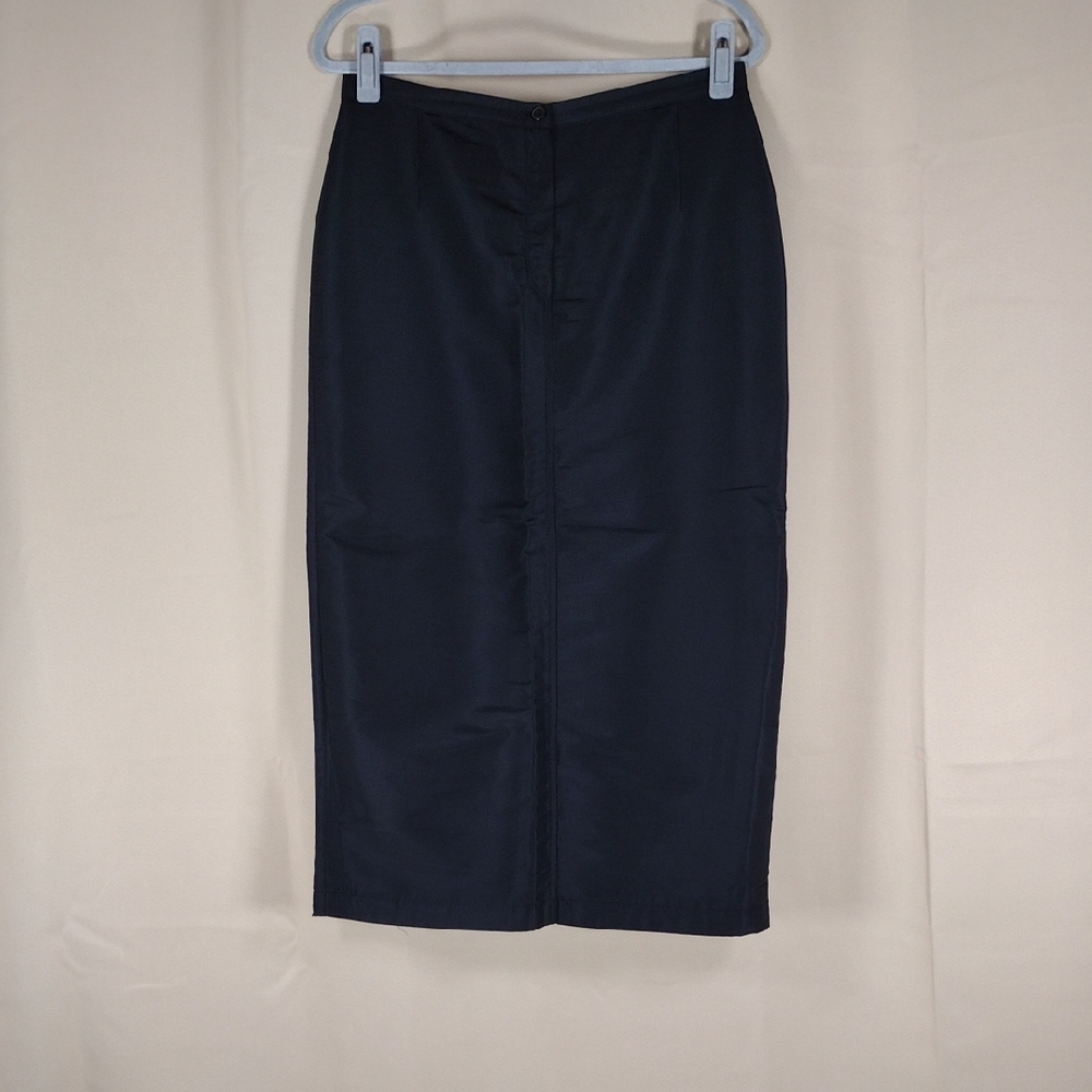 Gaia Life Women’s UK 10 Black Pencil Skirt Vintage 90s Italian Preppy Office